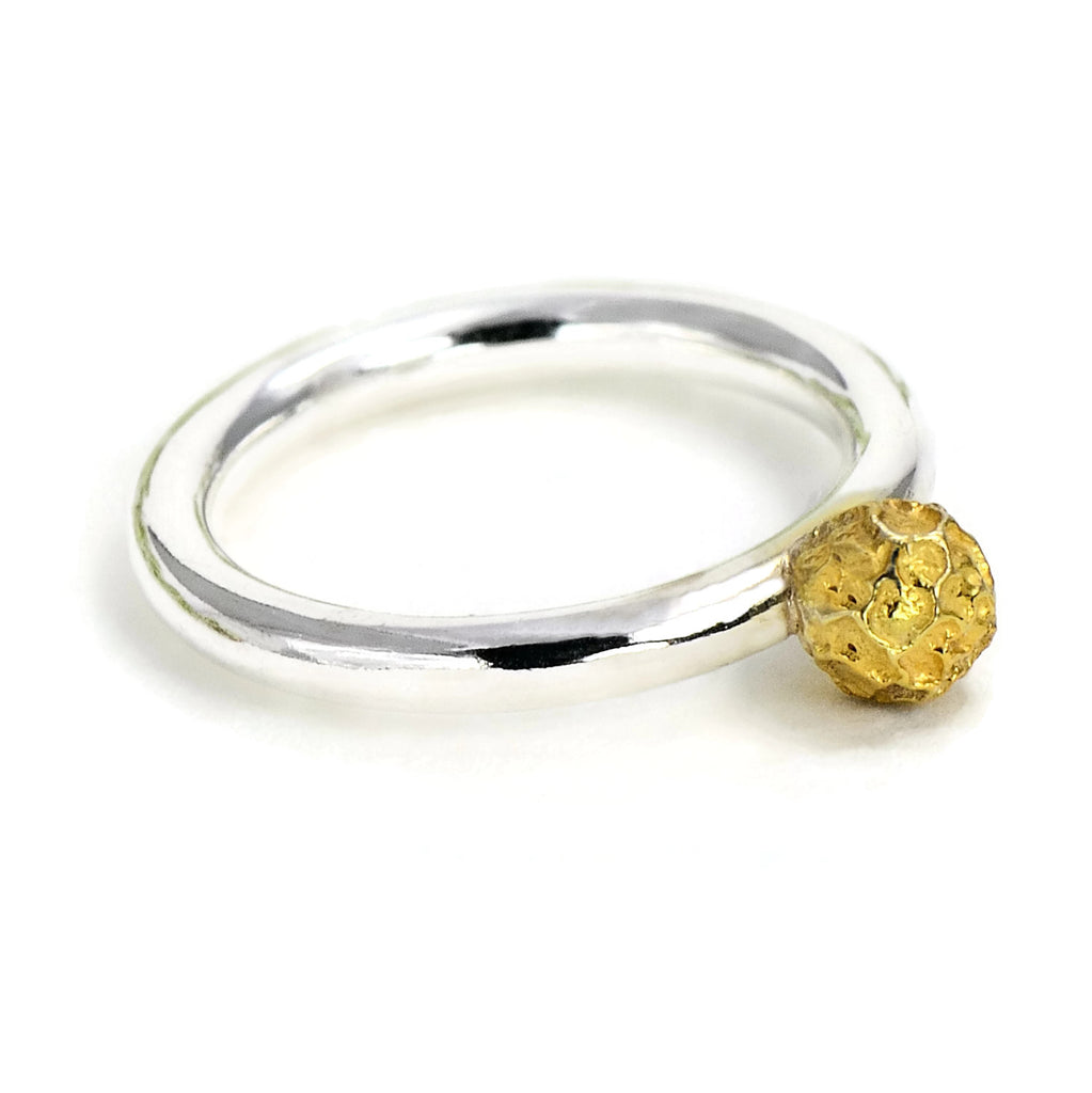 gold plated peppercorn ring 