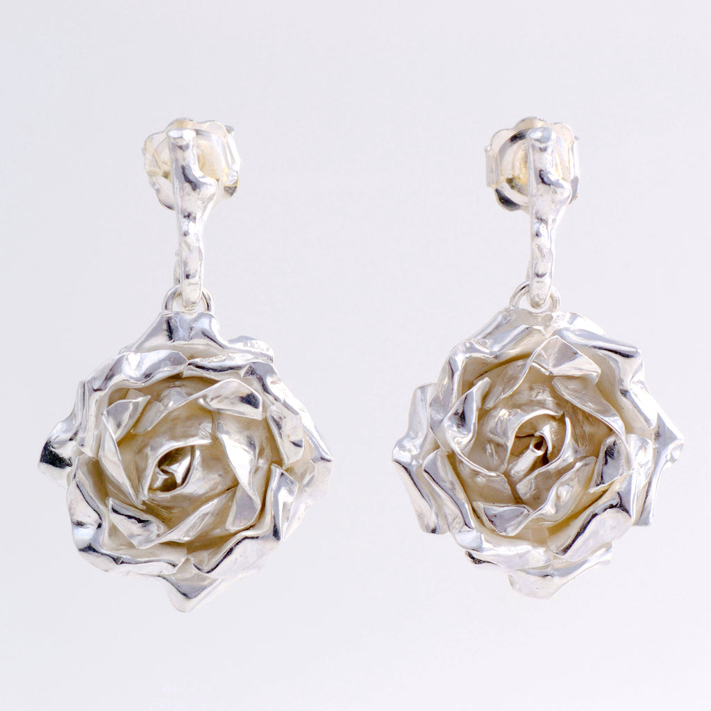 drop rose earrings 