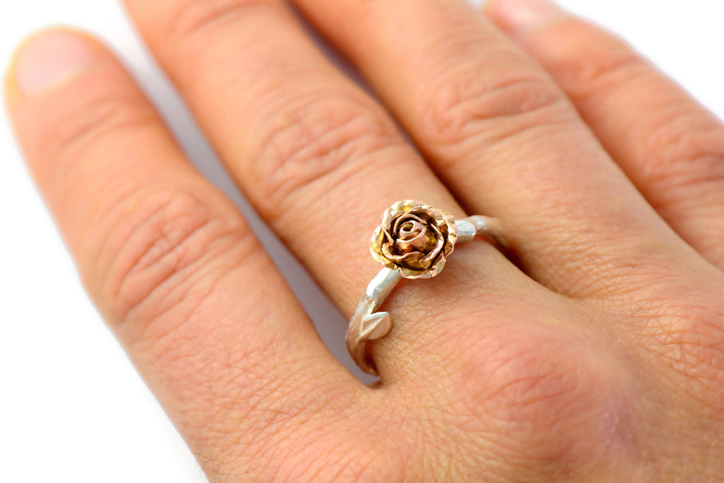 red rose engagement ring 