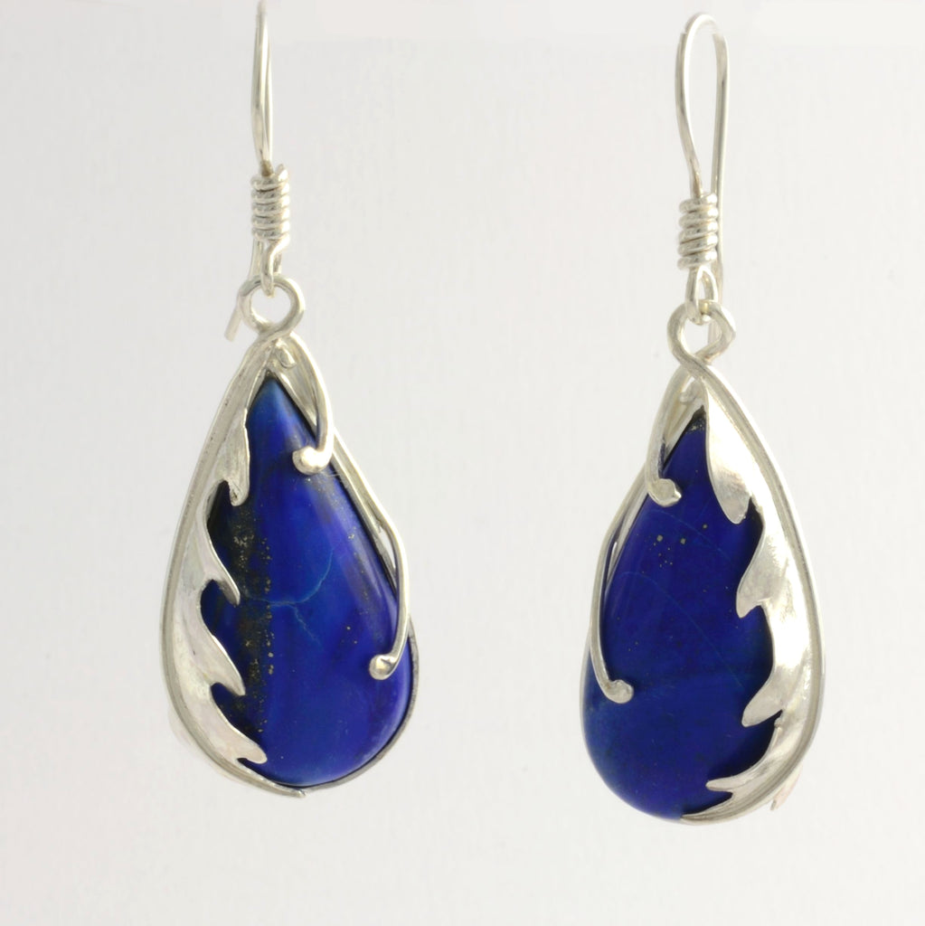 Silver Lapis lazuli Earrings