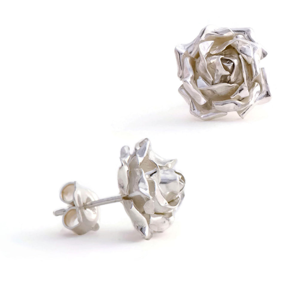 rose petals stud earrings 